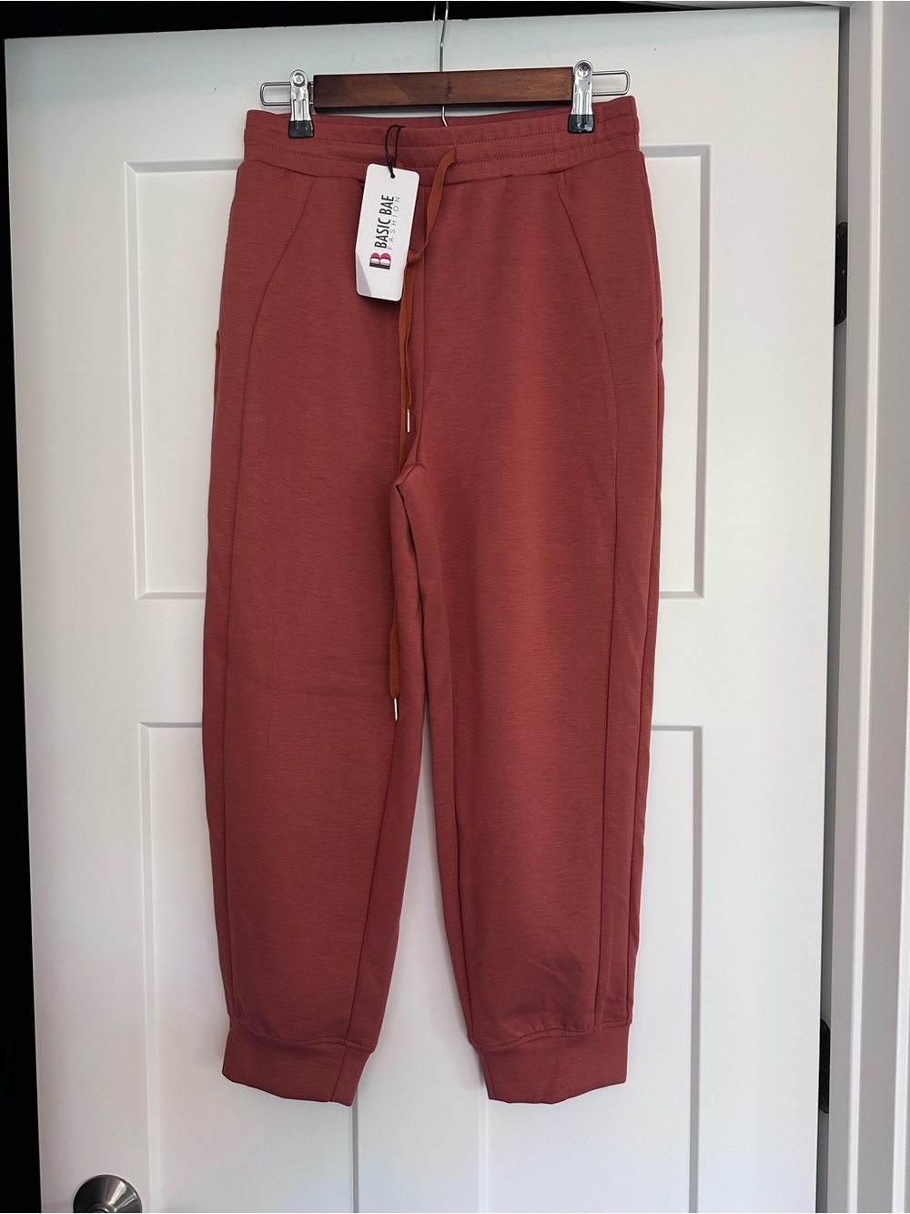 Basic Bae joggers scuba material - size medium
